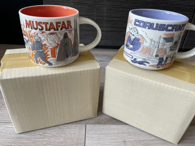 NEW Disney Star Wars Been There Mustafar and Coruscant Mug Starbucks May 4th