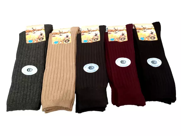 Pack 8 Pares Calcetines Carlomagno Vestir Algodon Hombre Calcetin Talla  43/46