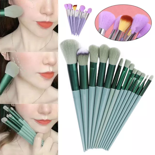 13 Pezzi/Set Pennelli Trucco Professionale Set Fondotinta In Polvere - -