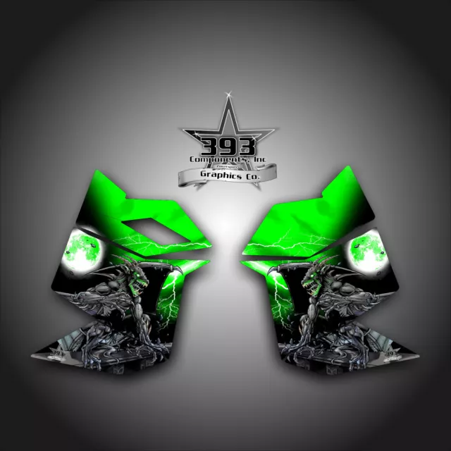 Ski Doo Rev Xp Snowmobile Sled Graphics Decal Sticker Side Panel Guardian Green