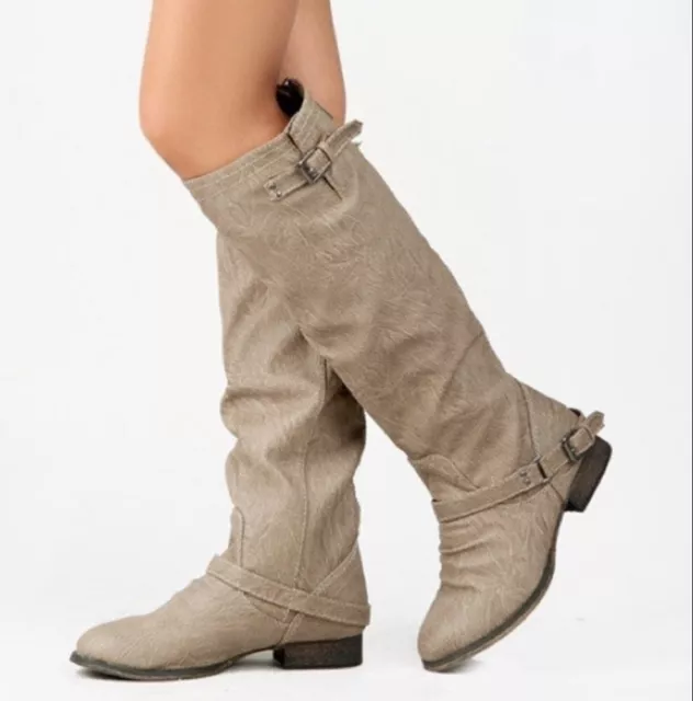 Breckelle’s Tan Outlaw-81 Tall Boots 8