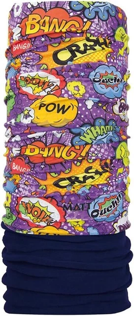 Matt children scarf cloth neck and headscarf, multicolored, one size