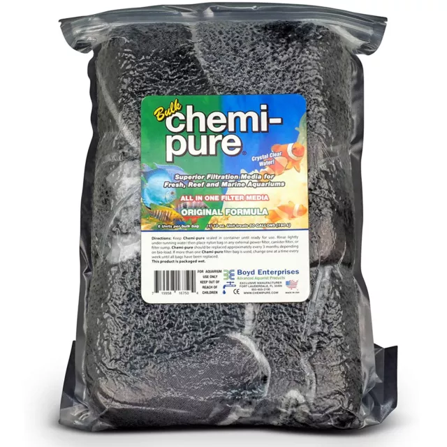 Boyd Chemi-Pure 10oz Bulk 6 Pak Enhanced Filter Media Carbon & Ionic Resin Blend