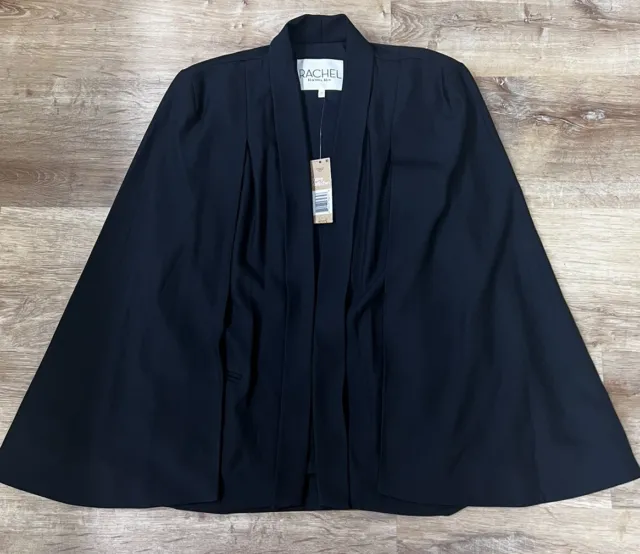 Rachel Roy Women's Tuxedo Cape Jacket Black 1X NWT