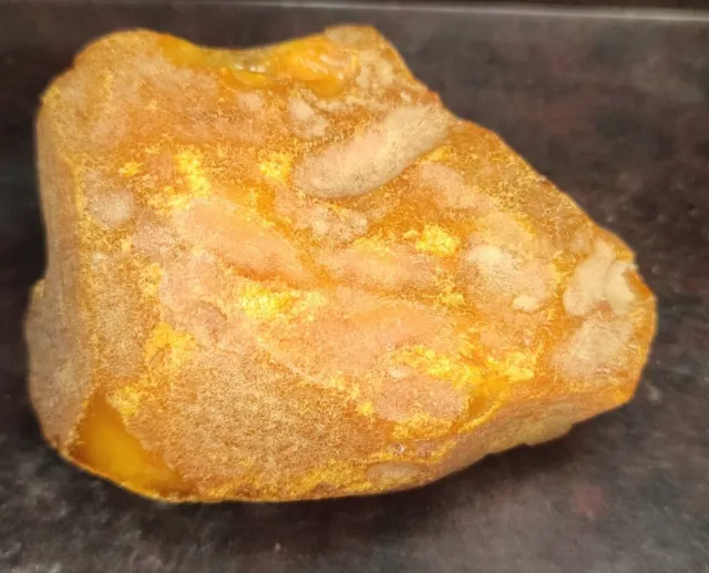 Old Natural Baltic amber Eggyolk Butterscotch Colour stone 110 Gramms