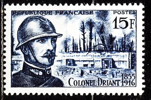 Timbre France Neuf  N°1052 ** Colonel Driant Sans  Charniere