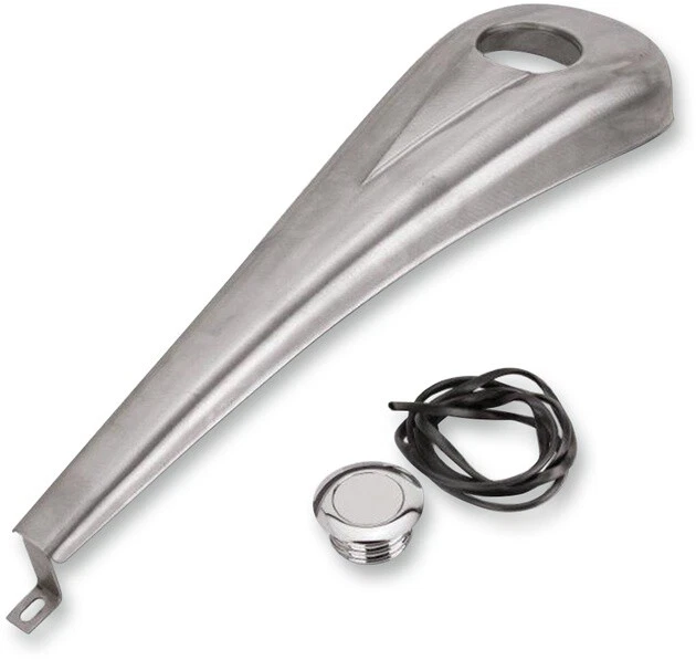 Paul Yaffe Originals Steel Dash Kit for 6-Gallon Tank Raw Harley FLHT/FLHX/FLTR