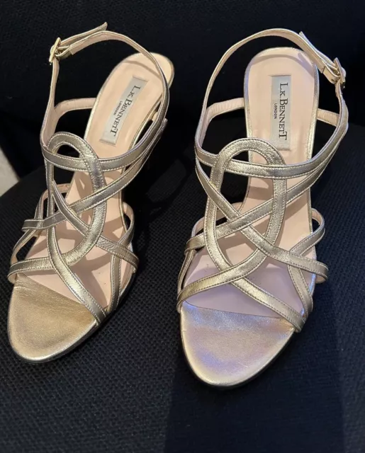Lk bennett gold sandals deals