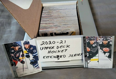 2020-21 Upper Deck Hockey Extended Series Complete 200 Card Base Set 501-700 NHL