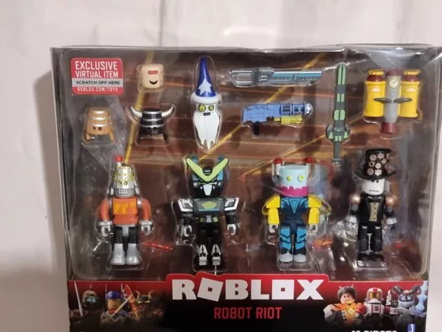 Roblox Robot Riot 4 Pack Jazwares 10872 Action Figure Includes Accessories