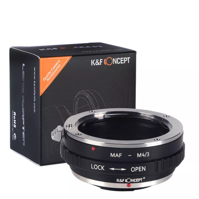 K&F Concept Lens Mount Adapter for Minolta(AF) Mount Lens to Micro43 Lens Camera