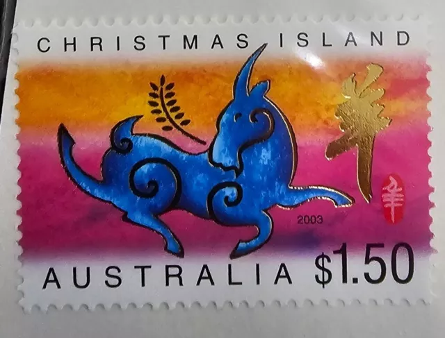 2003 Australia Christmas Island "Lunar New Year" Stamps - Design Set of 2 VF/MUH 2