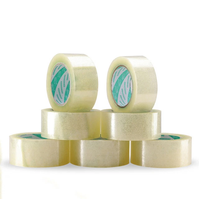 Long Clear Parcel Packing Tape Carton Sealing Tapes 45mmx100Mx0.052mm 1-8 Rolls