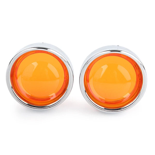 Sfera gialla copertura frecce lente per Harley Touring Dyna Softail 2000+ nuovo