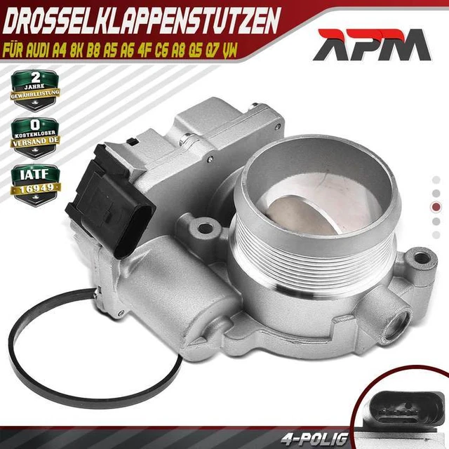 Corps De Papillon D'Accélérateur 70mm Alliage Aluminium - Actionneur Voiture Argent Bleu