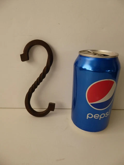 Antique Forged Iron S Hook twisted
