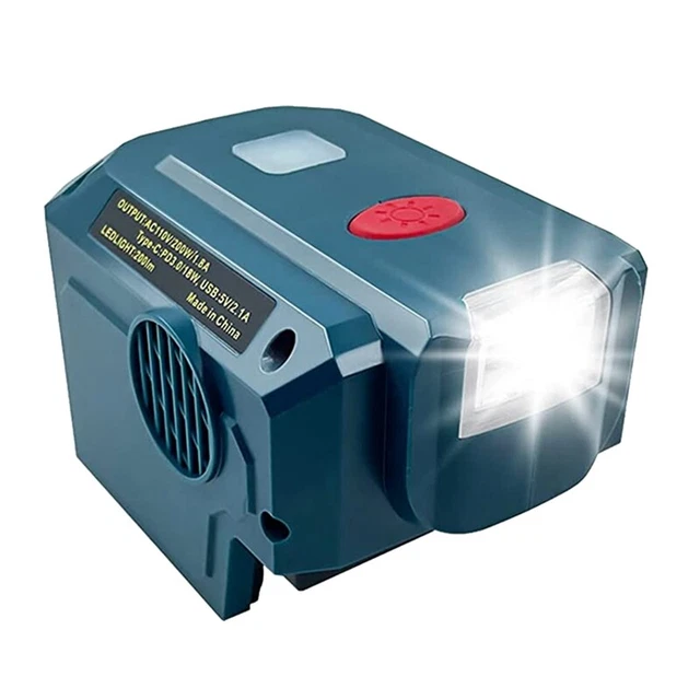 Tragbarer 200-W-Wechselrichter für 18-V-Batterie, Modifizierter Sinus-Wechs H7W6