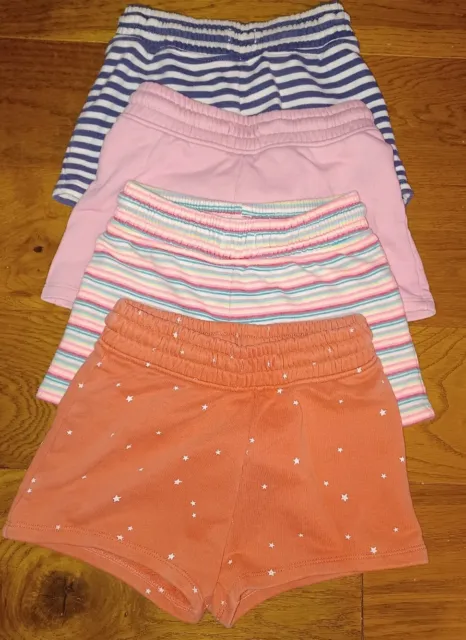 Next - Girls Shorts Bundle - Age 6 - Blue / White /Pink - Stripes / Stars