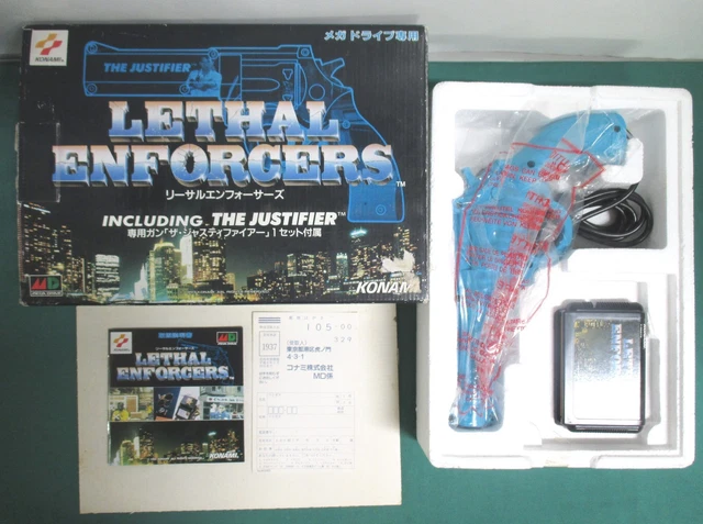Pistolet The Justifier - Konami pour Sega Megadrive - Lethal Enforcers Gun