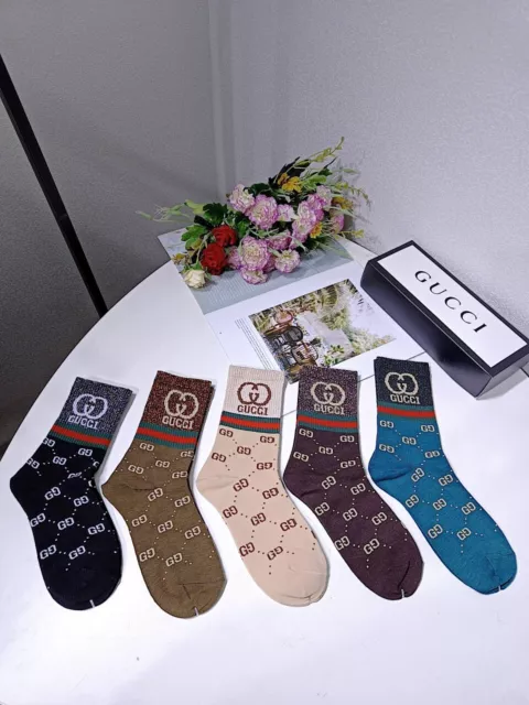 Gucci Socks One Size Unisex Five Pairs
