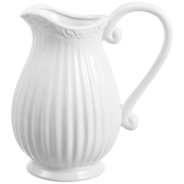 Decorative Vase Porcelain Flower Holder Ceramic Water Pitcher White Ceramic Vase