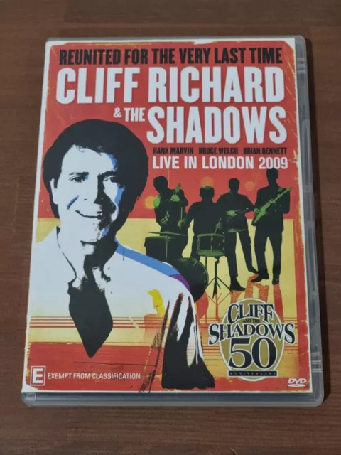 Cliff Richard & The Shadows Live In London 2009 DVD Region 4 PAL