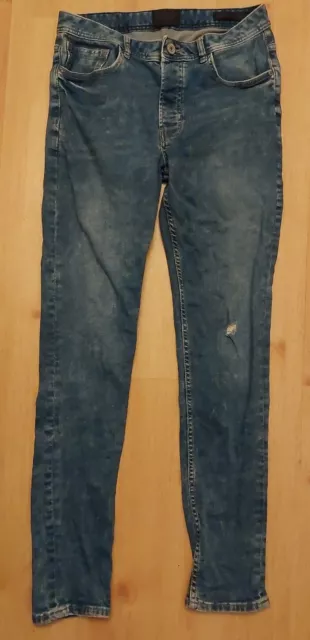 Jeans skinny da uomo blu Denim Co. W32"" L32"".