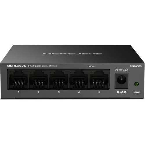 Mercusys MS105GS 5-Port Gigabit Desktop Switch - Metal Housing [MS105GS]