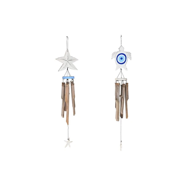Décoration Suspendue DKD Home Decor Naturel Bleu Blanc méditerranéen (12 x 10 x