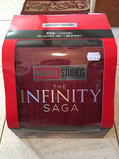 MARVEL INFINITY SAGA 4K Hd Blu Ray Limited Collection Box Set