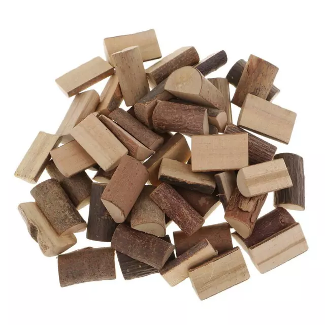 50 Packs Rustic Wood Half Round Log Slices Tree Bark Discs for DIY Ornaments