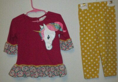 Euc 2T Girls Emily Rose Unicorn Outfit