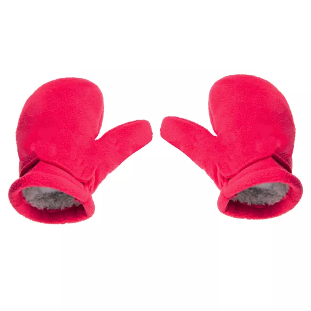 Infant Gloves Plush Adjustable Boys Girls Solid Color Elastic Gloves Comfy