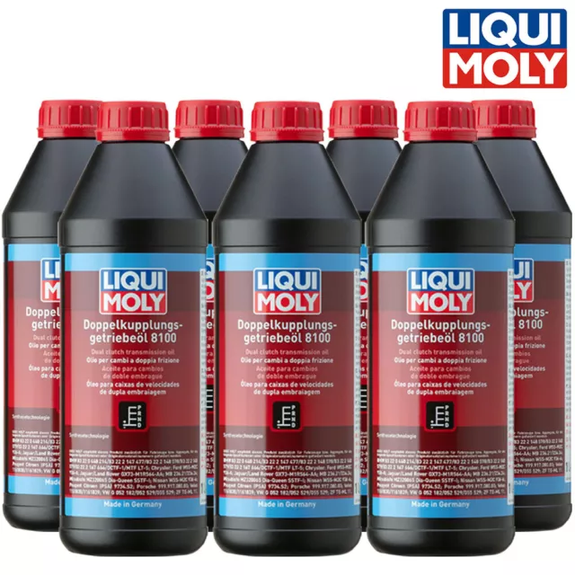 7x LIQUI MOLY 3640 Doppelkupplungsgetriebe-Öl 8100 Getriebeöl 1 l