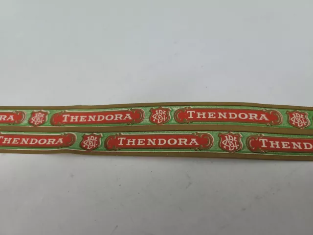 Vintage THENDORA Cigar Strip Box Edging Label about 20.5" Long Hard To Find