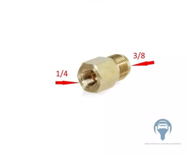 Adattatore Collegamento a Vite SAE M 3/8 X F 1/4 Riduttore Climatizzatori