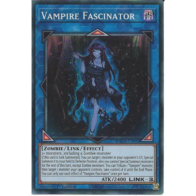 YGO BACH-EN048 SuR Vampire Fascinator BACH-EN048 Yu-gi-oh La Bataille du Chaos