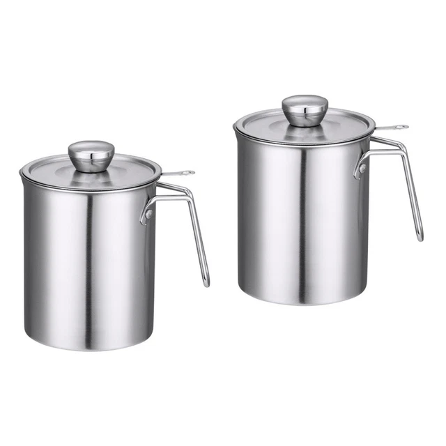 2x Botella dispensadora de aceite botella de aceite olla dispensadora de aceite botella jarra separadora de grava