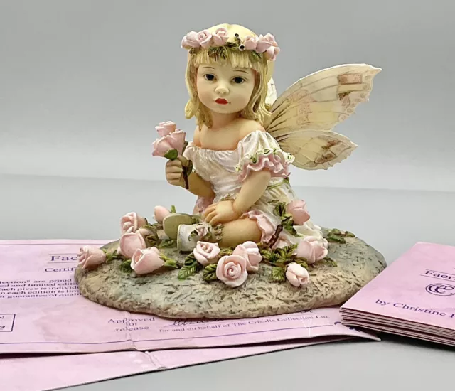 💗 A Stunning ‘Christine Haworth’ Faerie Figurine ‘Baby Rosebud’. 💗