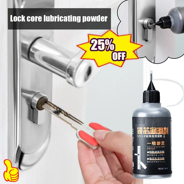 50 ml lubrificante in polvere fine grafite per lucchetto auto cilindro blocco