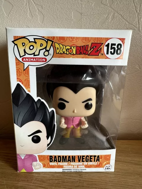 Boxed Funko Pop Vinyl #158 Dragonball Z Badman Vegeta Figure Animation (Z1)