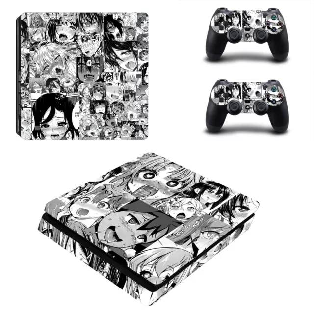 Anime Ahegao Funny Sexy Skin Decals Stickers Xbox one S Slim Console  Controllers