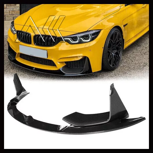 Para Bmw M3 F80 M4 F82 F83 Kit De Carrocería Divisor Labio Delantero Difusor Spoiler Cenefa