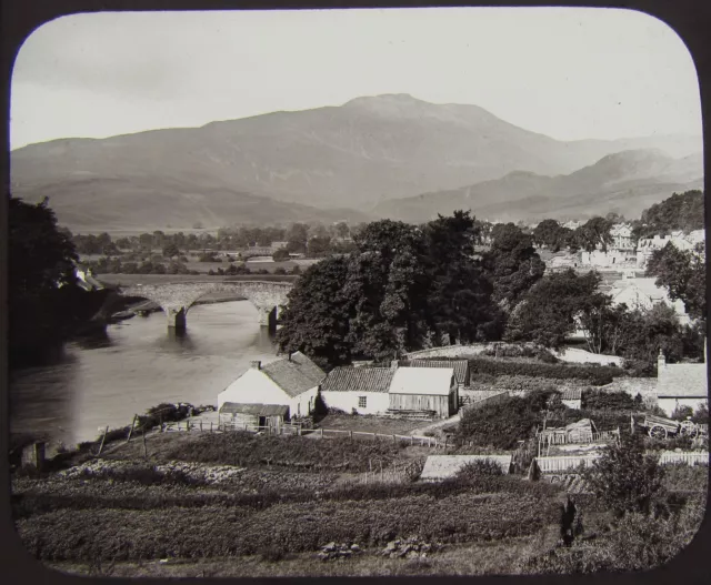 GWW VICTORIAN Glass Magic Lantern Slide CALLANDER C1890 SCOTLAND PHOTO