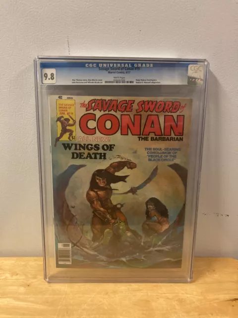 1977 Marvel Savage Sword Of Conan The Barbarian #19 Comic-Wings Of Death-Cgc 9.8
