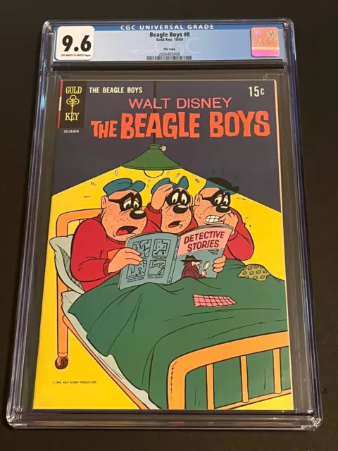 THE BEAGLE BOYS # 8 (1969)Gold Key ! CGC 9.6 ! File copy !! HIGHEST GRADED ! HTF