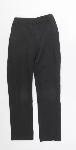 F&F Mädchen grau Polyester Anzughose Hose Größe 6-7 Jahre normaler Haken & Schlaufe