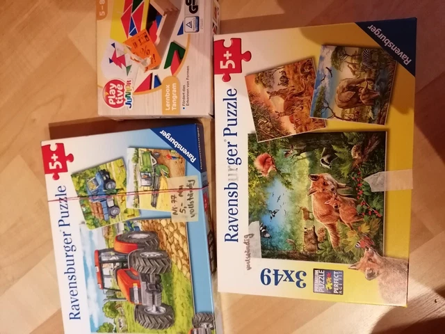 2 Puzzle und 1 Legespiel