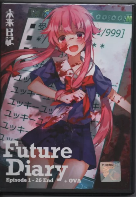 DVD English DUBBED Mirai Nikki The Future Diary TV 1-26 End +OVA +TRACK  Shipping