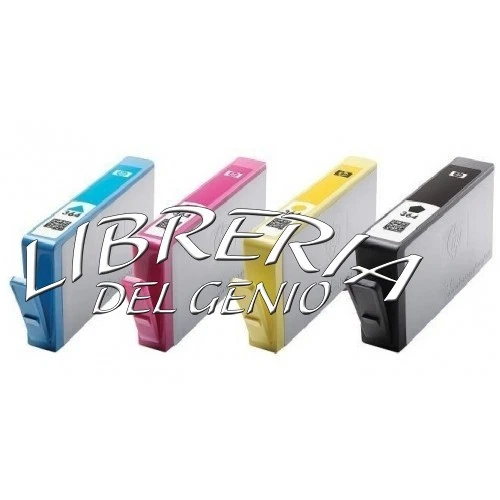4 CARTUCCE PER HP 364 XL CON CHIP Officejet 4620 4622 Photosmart 5510 5515 5520